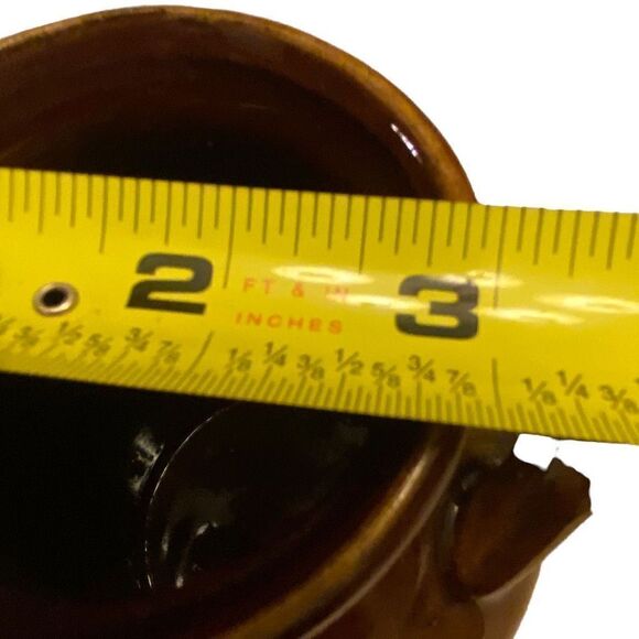 Vintage Ceramic Brown and White Decorative Milk Jug - Picture 11 of 11